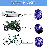 Vista 60 de Tapas de vástago de válvula de neumático de automóvil, 4 tapas universales para válvulas de aire de neumáticos, tapas de válvulas de neumáticos