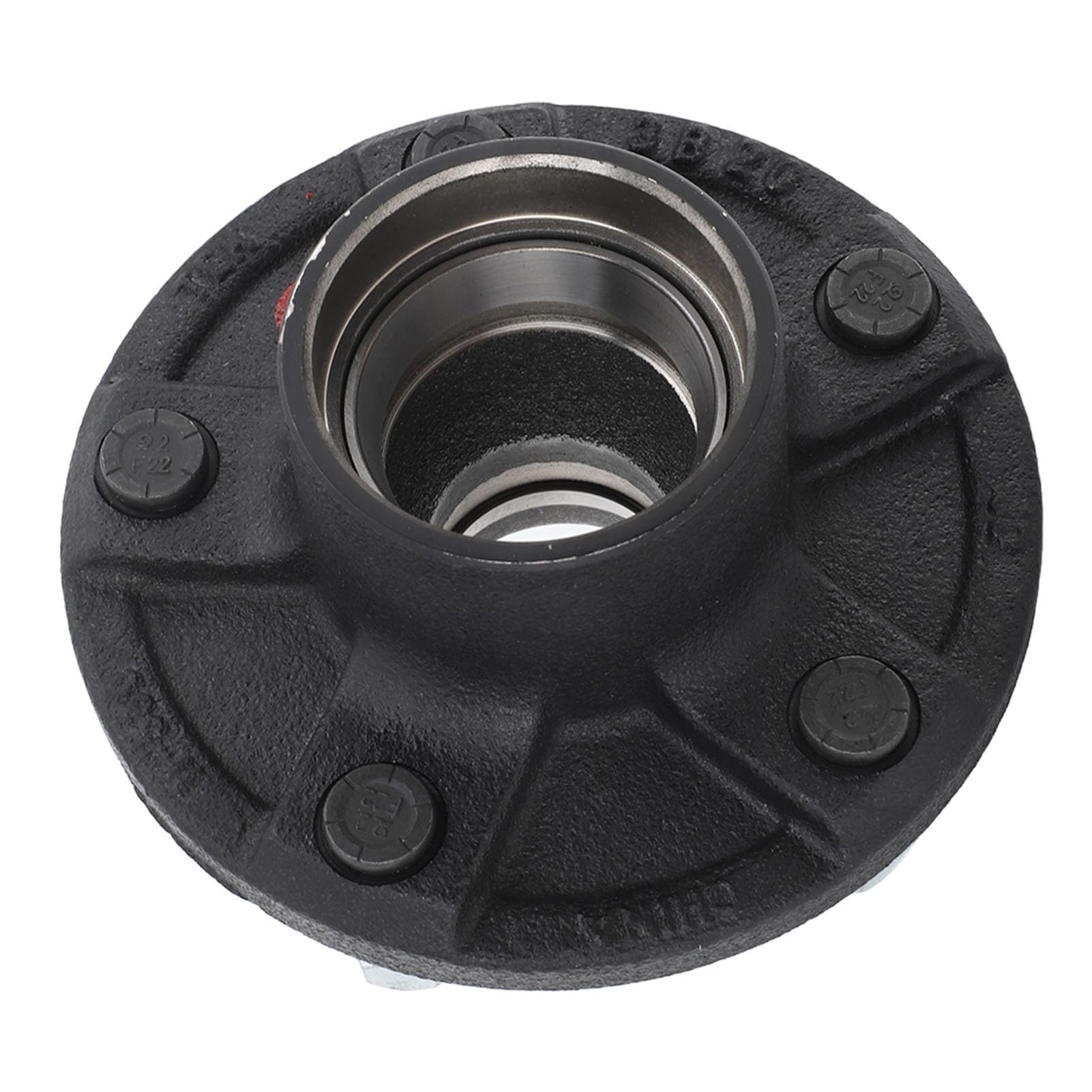 Kit de Cubo Tensor de Remolque de 5 Lengüetas con Rodamientos Confiables y Lubricación Eficiente para Remolques Utilitarios, Acero Galvanizado, 8 Piezas