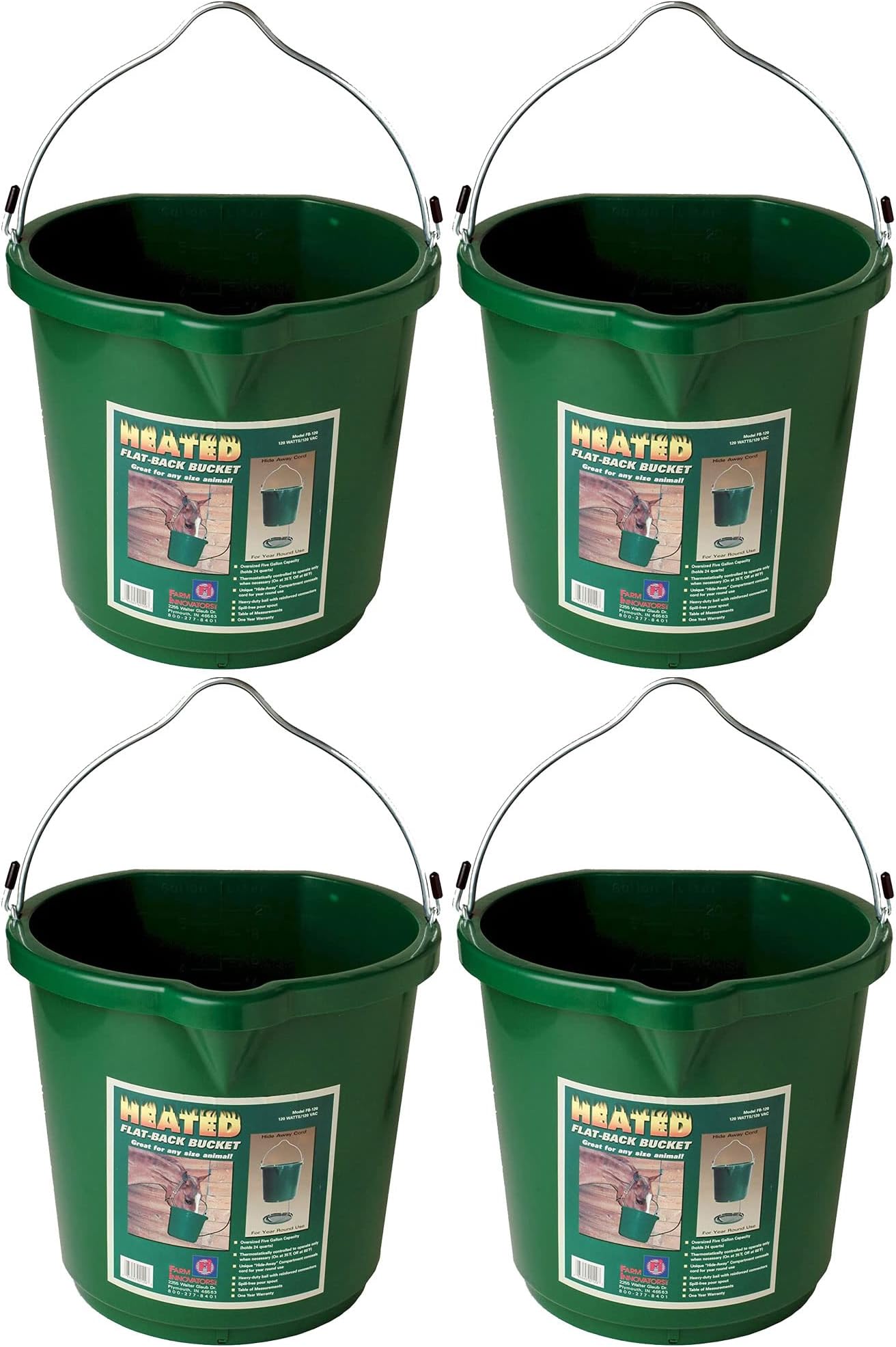 Farm Innovators FB120 120Watt FlatBack Heated Water