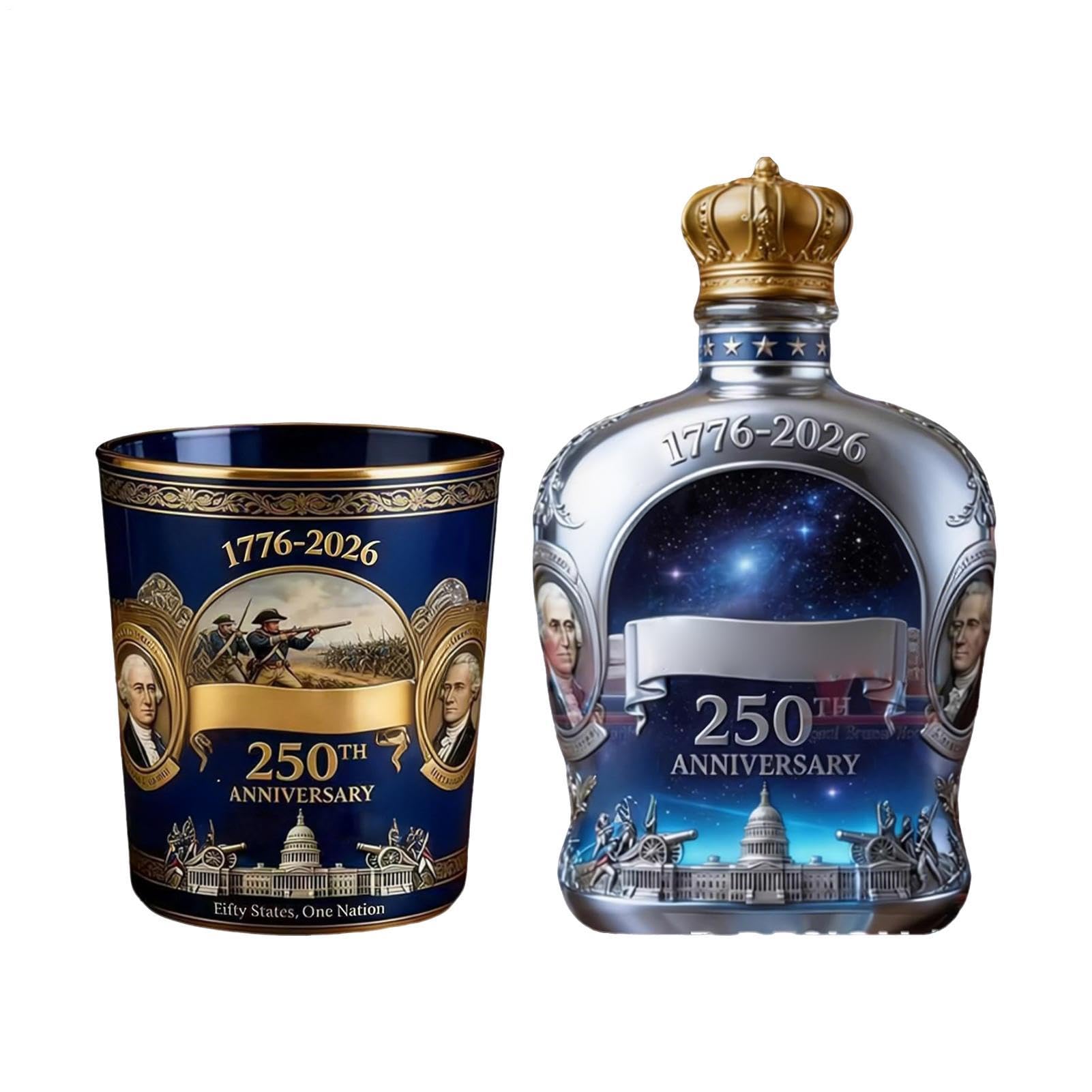 Coffret ensemble de verres à whisky vintage 350 ml, cadeau idéal pour homme
