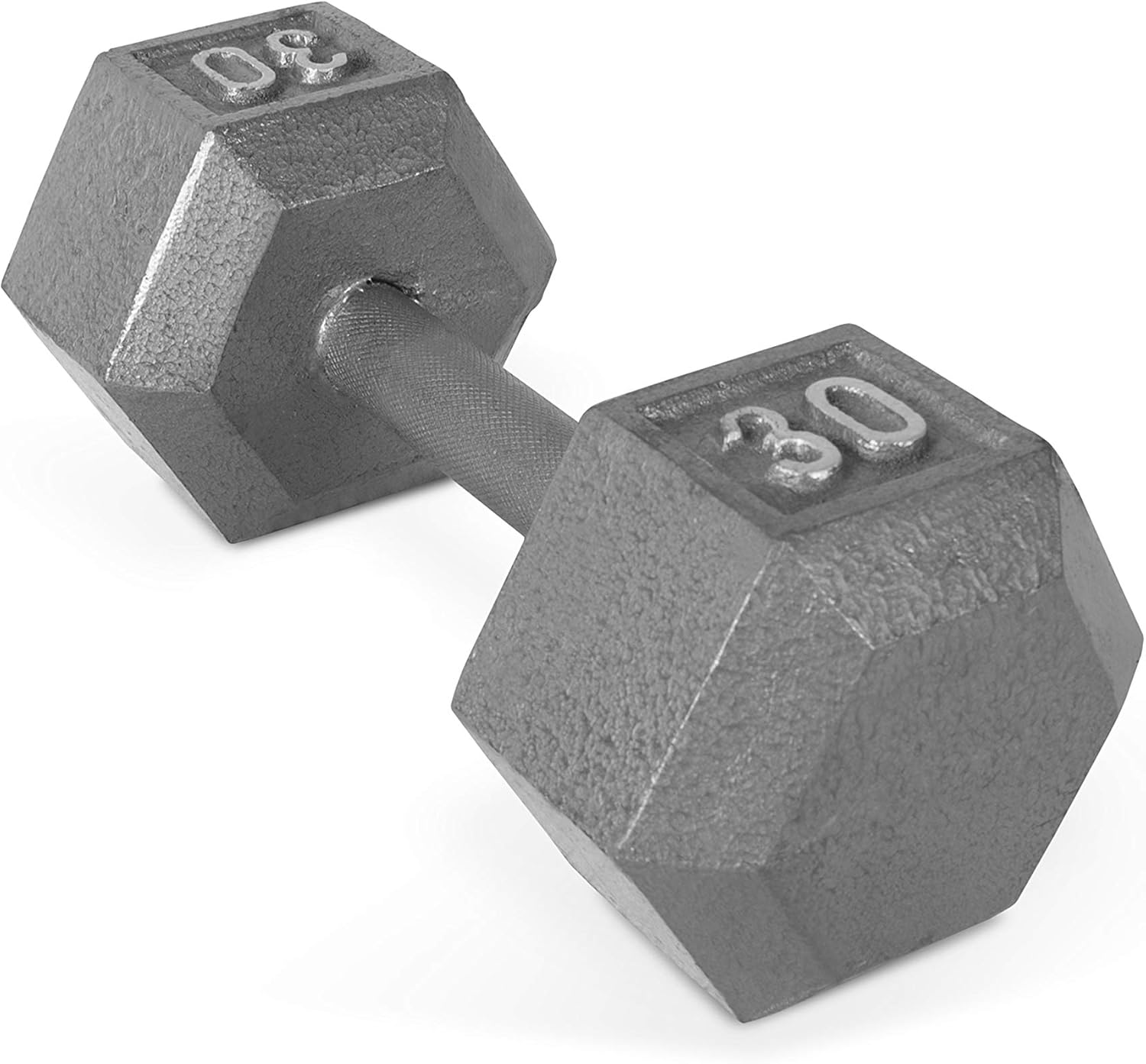 CAP Barbell Solid Hex Dumbbell, Single (30-Pound)