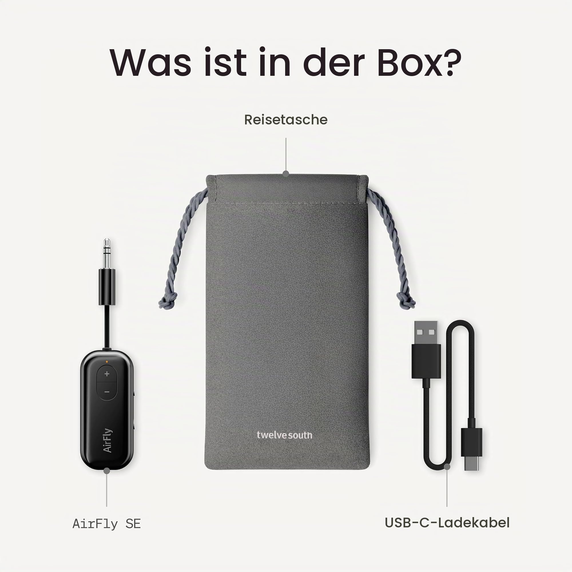 Twelve South AirFly SE Bluetooth Wireless Audio Transmitter für AirPods/Wireless oder Noise Cancelling Kopfhörer; Verwendung mit jeder 3 – Bild 7