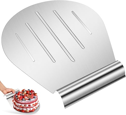 Miniatura 6 de Soporte para tartas Pala de pizza Bandeja de pastel de acero Levantador de pasteles Herramienta para hornear Levantador seguro para pasteles Pizza