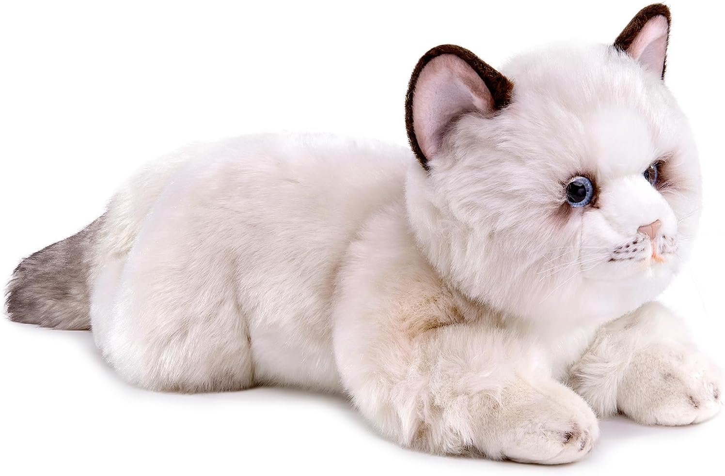 ZHONGXIN MADE Ragdoll Cat Plush, Lifelike Stuffed Animal, Cute 20inch Plush Toy Pet, Soft Toy for Kids