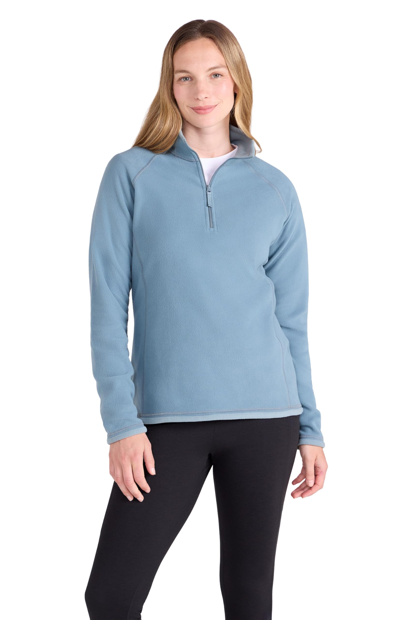Mountain Warehouse Women's Corn Blue Montana Half-Zip Fleece Jumper 4