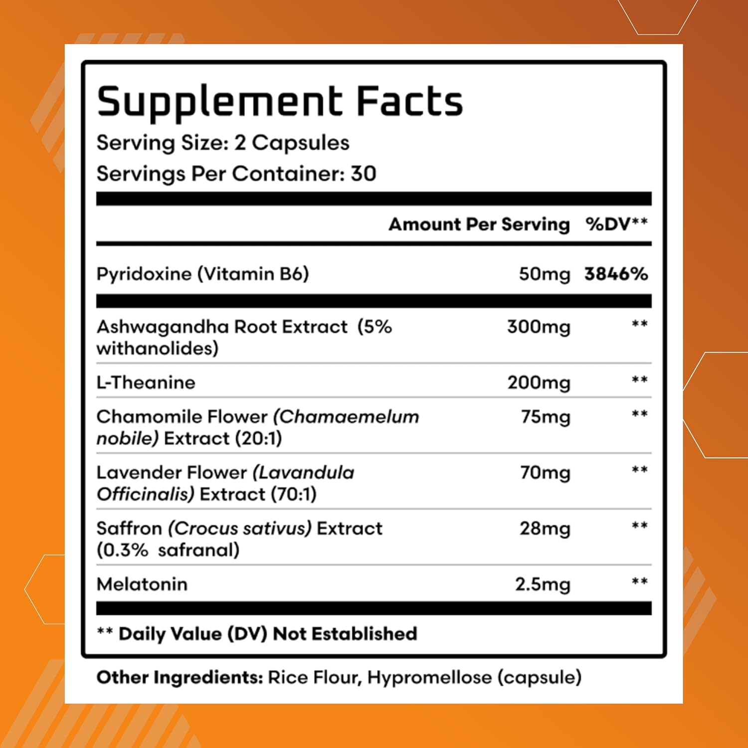 Ben's Natural Health Deep Sleep Support Supplement with Melatonin, Ashwagandha, L-Theanine, Chamomile and Lavender, 60 Capsules