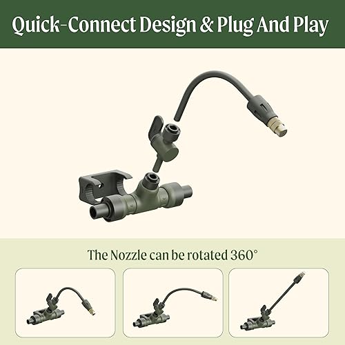 Miniatura 2 de Vego Kit de riego de jardín sistema de riego por goteo para camas de jardín elevadas, solución de riego eficiente para verduras, flores y plantas,