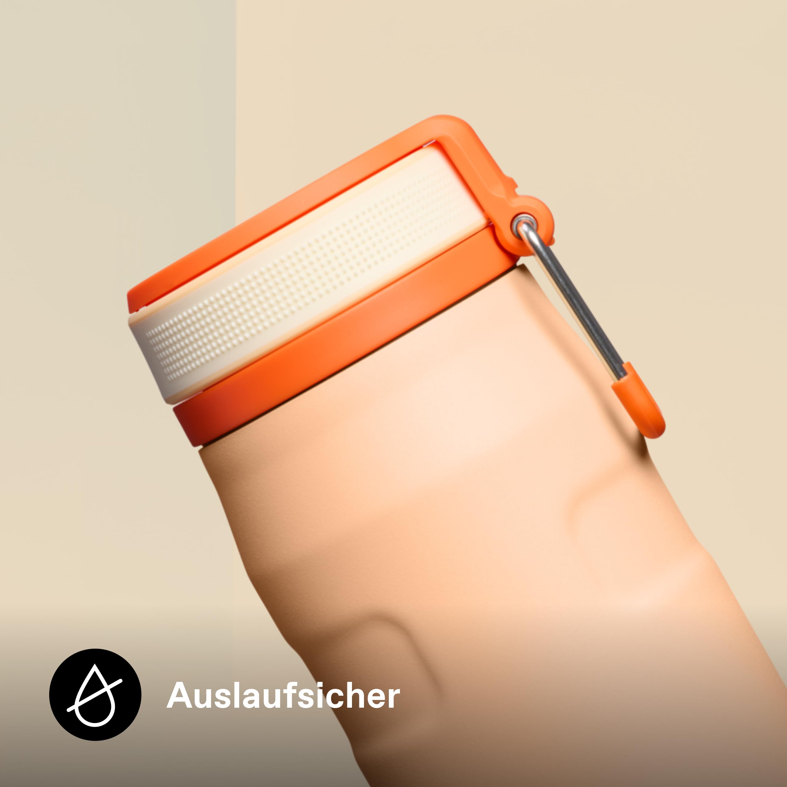 Stanley 1913 Flip Straw Trinkflasche 0.7L - Orange Sherbet | Kühlt 10 Std. - 3 Tage eisgekühlt - Auslaufsicher - BPA-frei - Spülmaschinenfest