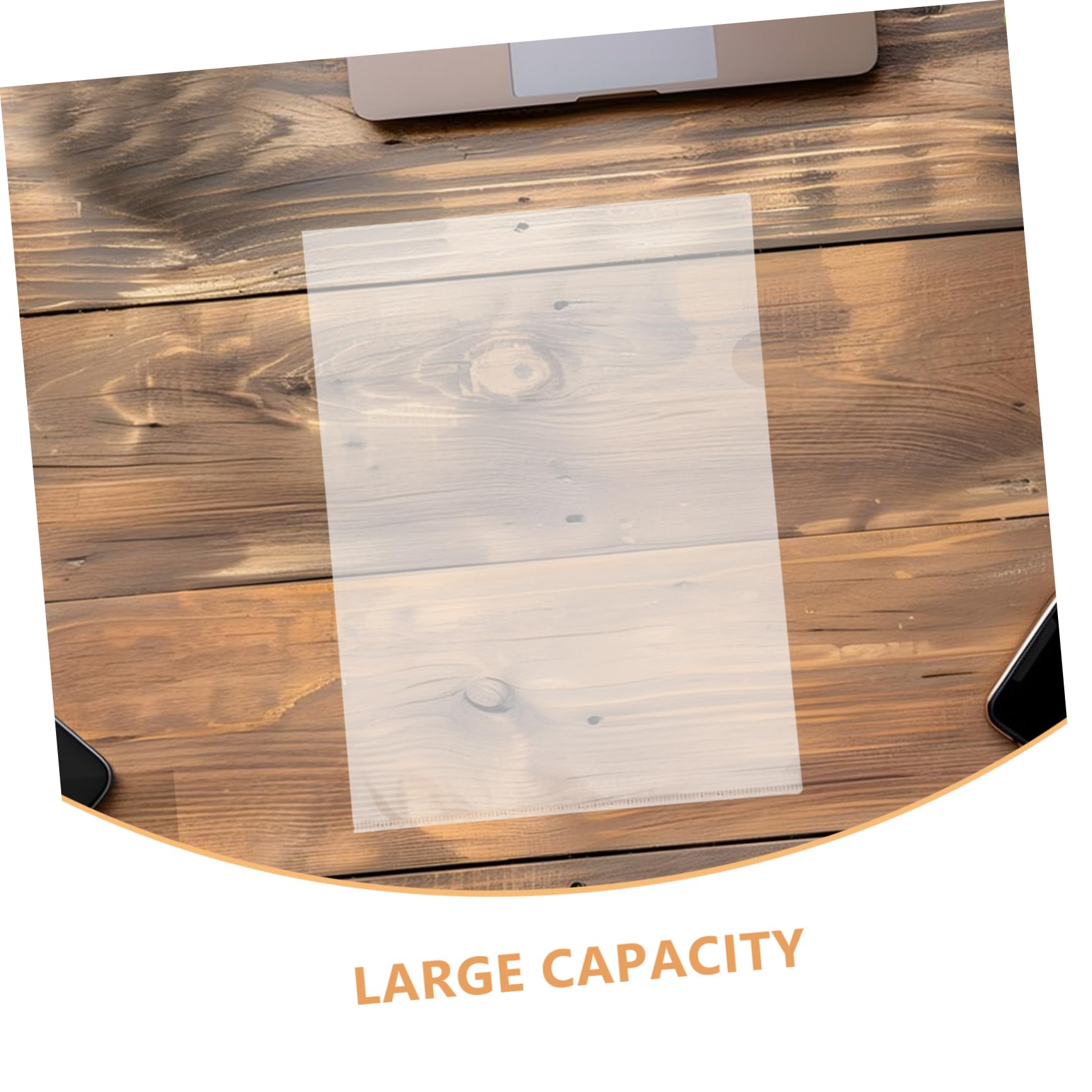 Operitacx 100stücke Dokumentenmappen aus Transparentem Kunststoff für Büro und Schreibtisch Passgenau Schlank und Minimalistisch Robust