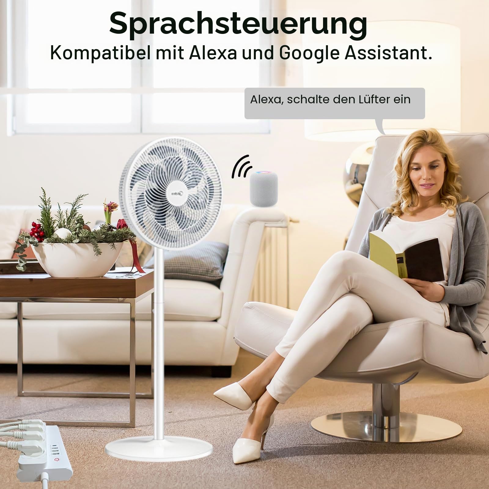 UseeLink Matter Steckdosenleiste,USB C Ladegerät 30W, Smart Mehrfachsteckdose WLAN Schnellladegerät funktioniert mit Alexa, Apple HomeKit und Google, 16A