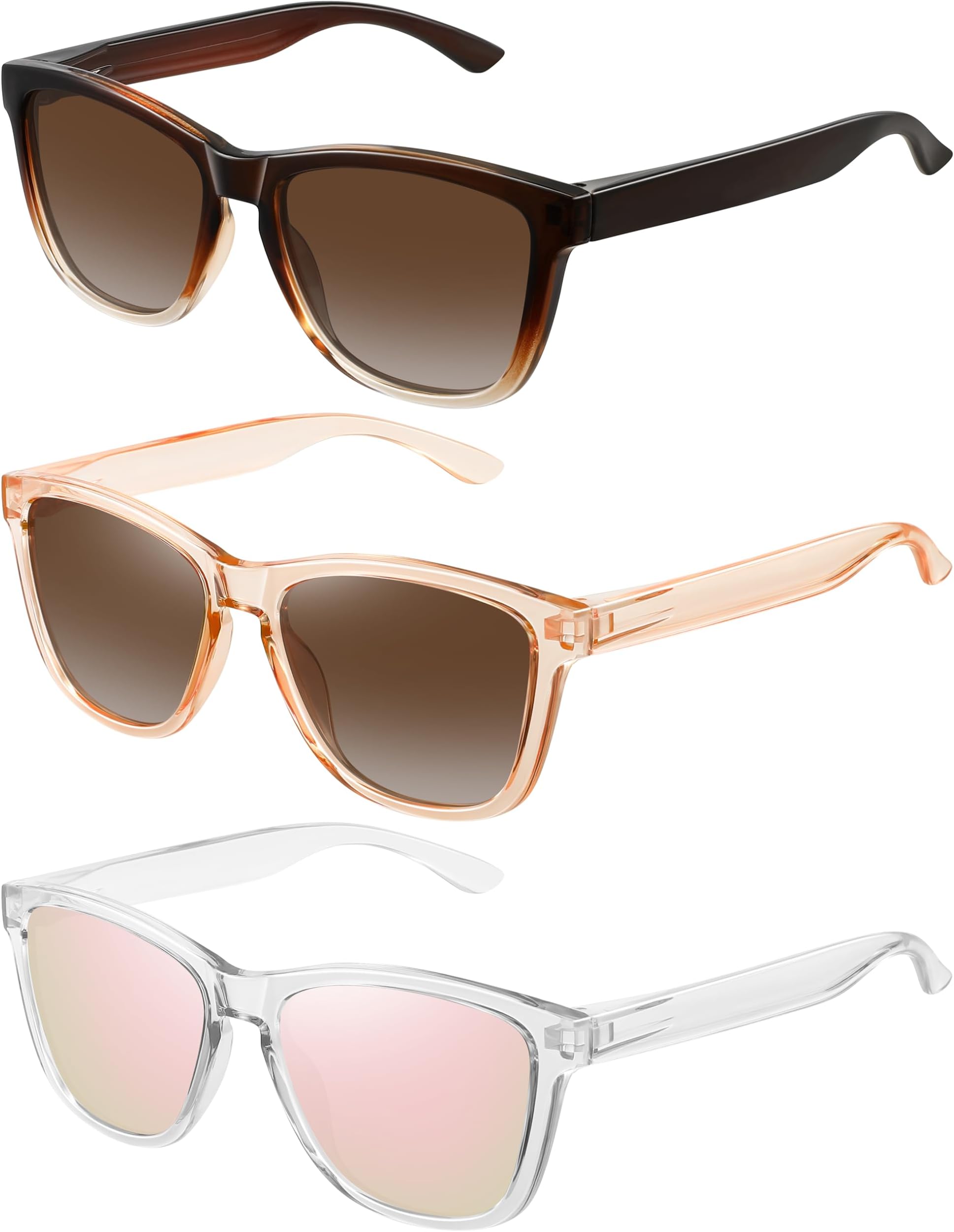 MEETSUN Polarized Sunglasses for Women Men Trendy Retro Square Shades