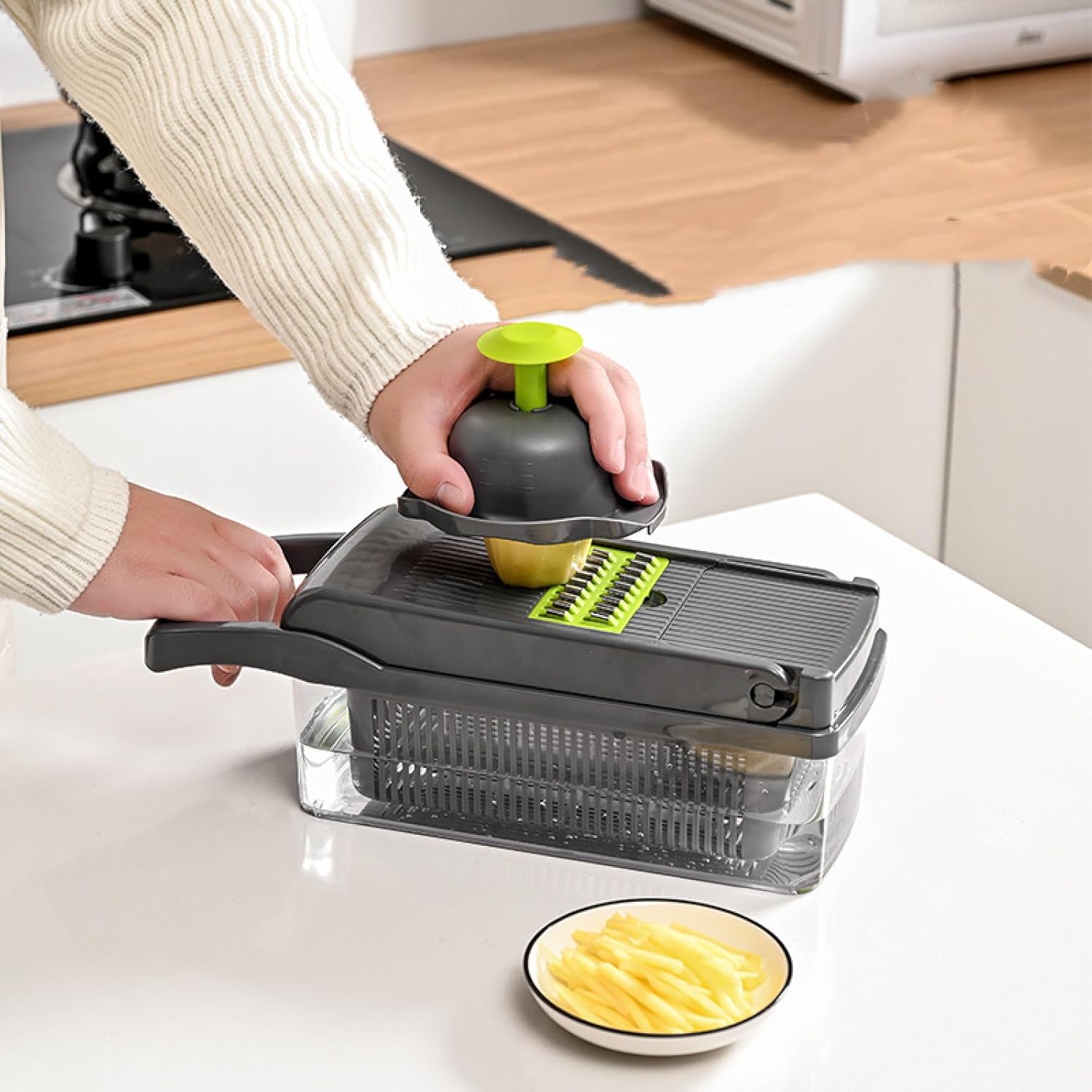 EDIEGO Multifunctional Vegetable Cutter, Dicer, Shredder, Slicer, Artifact, Kitchen Supplies