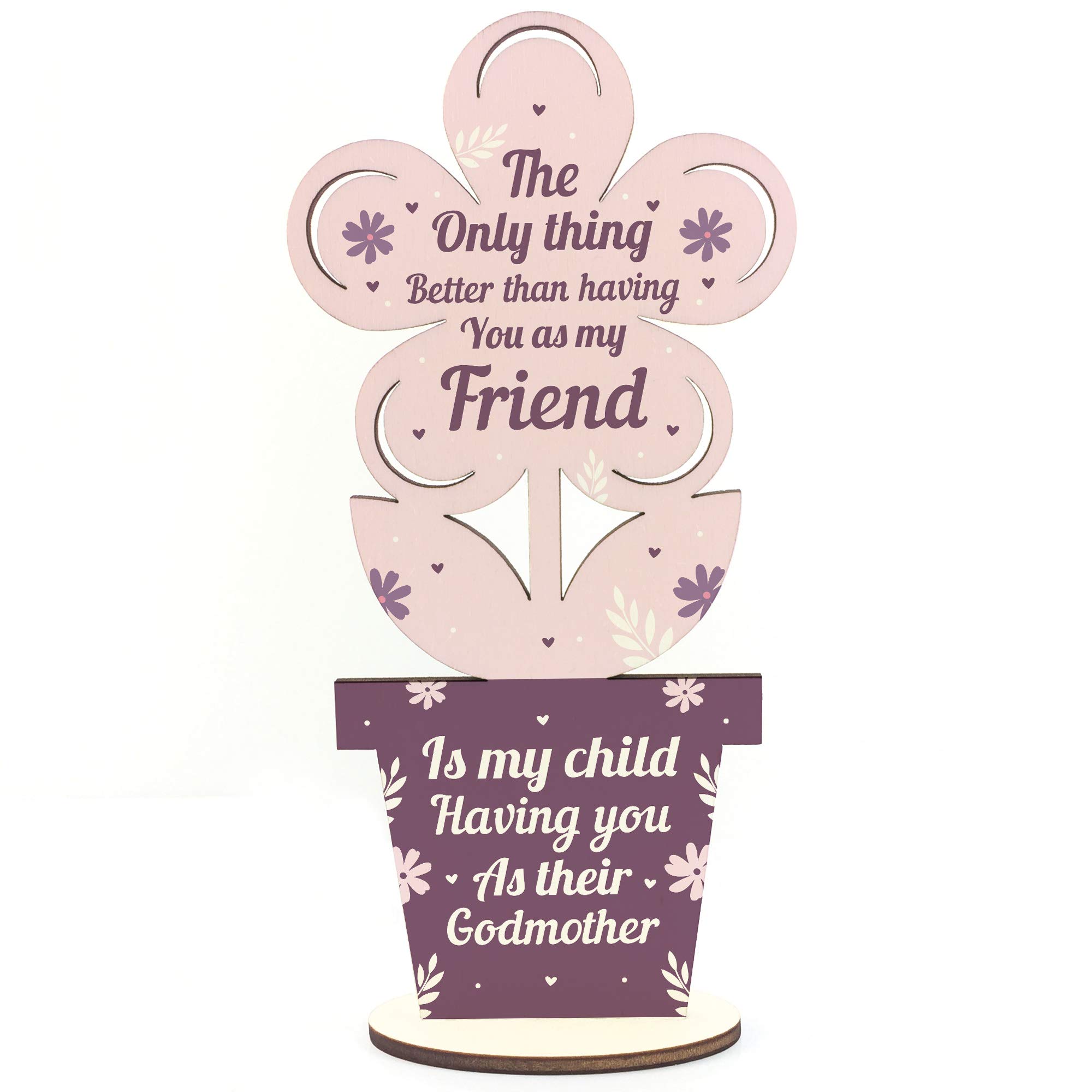 Red Ocean Best Friend Godmother Thank You Gift Godparent Love Friendship Gifts