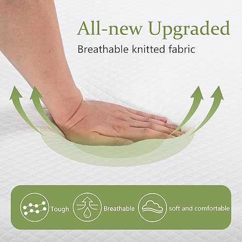 Miniatura 5 de BestMassage Colchón de espuma viscoelástica de gel de 12 pulgadas para sueño fresco y alivio de presión, colchón matrimonial de firmeza media para