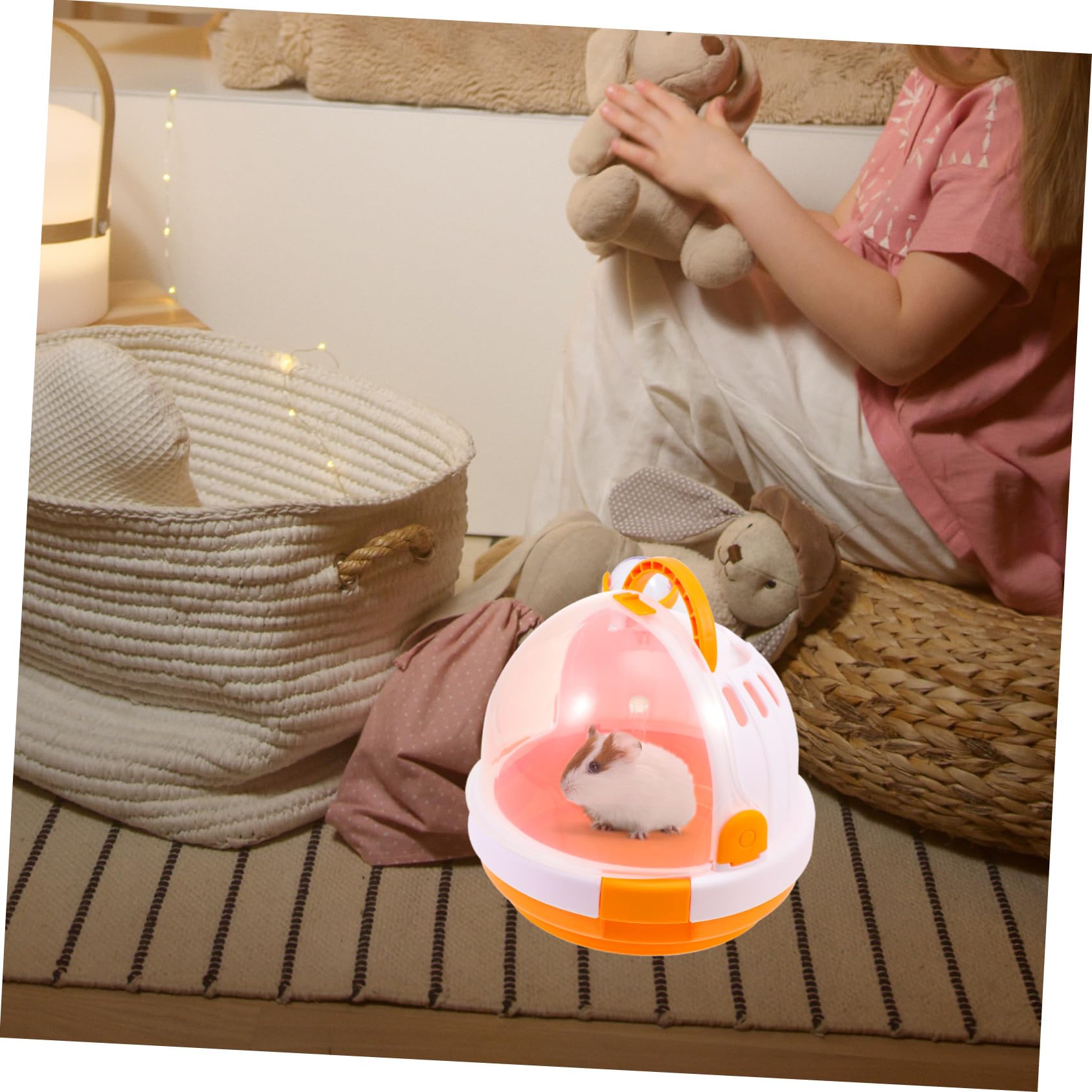 Hamster Tragetasche Tragbar Atmungsaktiv Weiches Material Für Outdoor Kleintiere Reise Rattenkäfig Haustiertransport