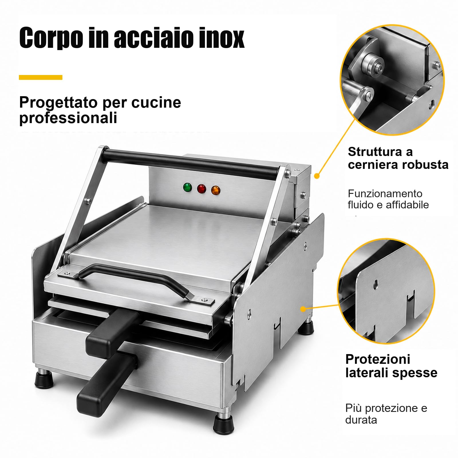 Tostapane Industriale per Pane da Hamburger, 360 Pezzi/ora | Tosta 6 panini per ciclo in circa 40 secondi, fino a 360 pezzi/ora.