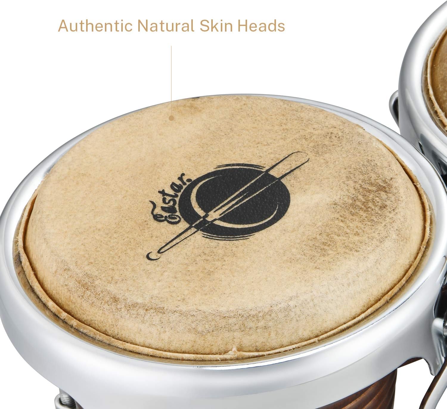 Eastar Bongo Drums 7'' and 8'' for Professional Special Antique Finish, EBO-21