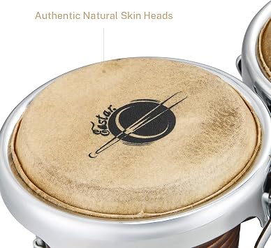 Eastar Bongo Drums 7'' and 8'' for Professional Special Antique Finish, EBO-21
