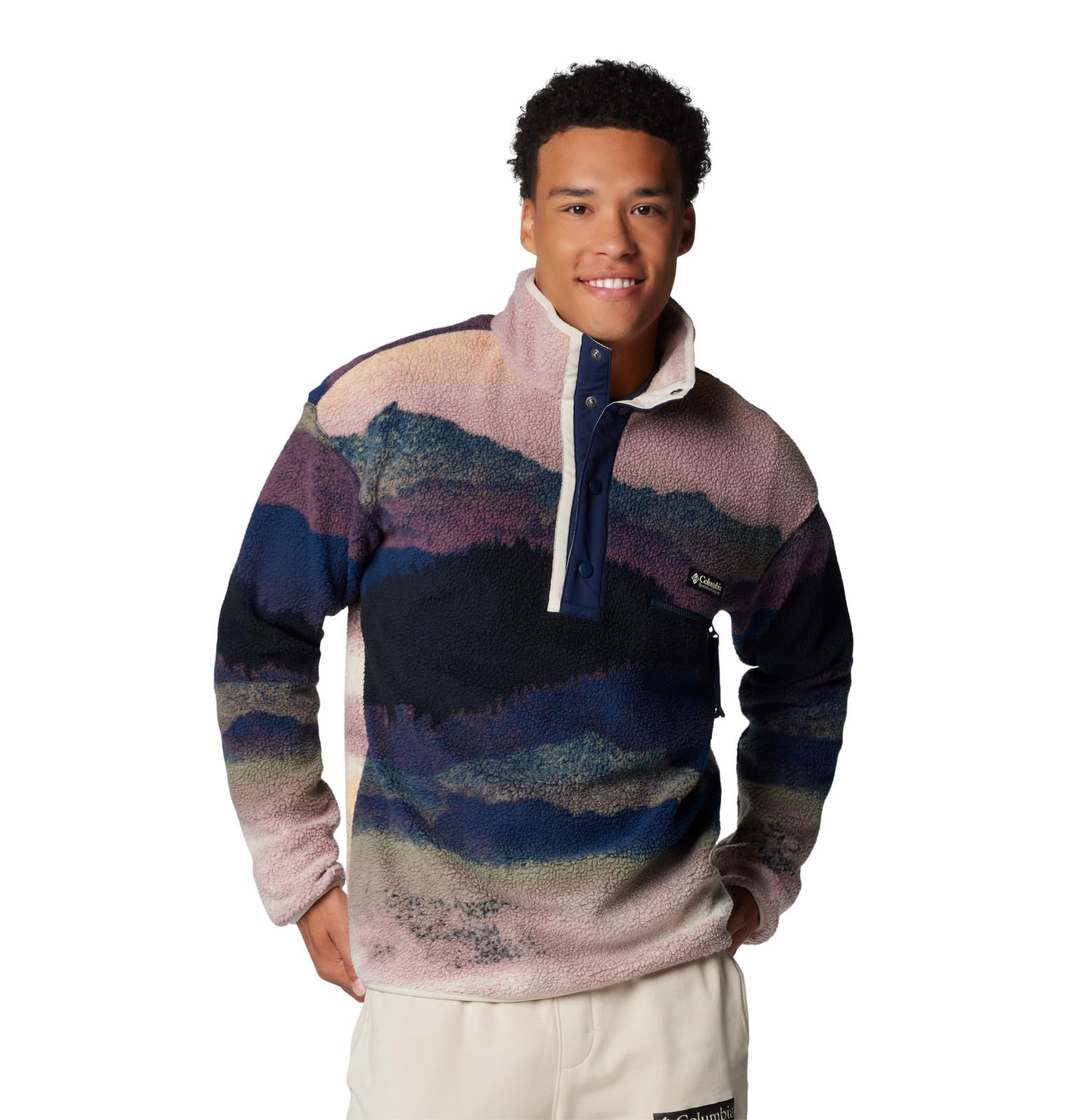 Columbia Men's Helvetia II Printed Half Snap Fleece