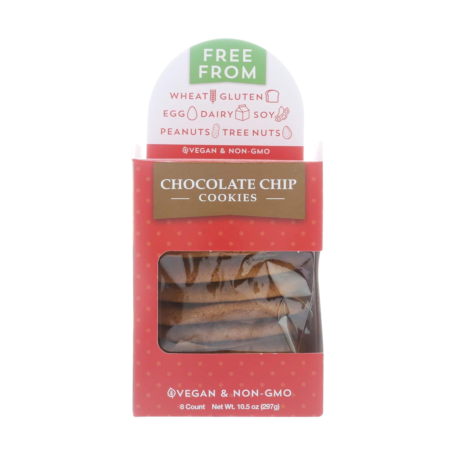 Red Plate Foods Double Chocolate Cookie, Delicious Allergy Friendly Food, Vegan, Non Gmo, Vegetarian, Free From Tree Nuts, 10.5Count (Pack Of 6)