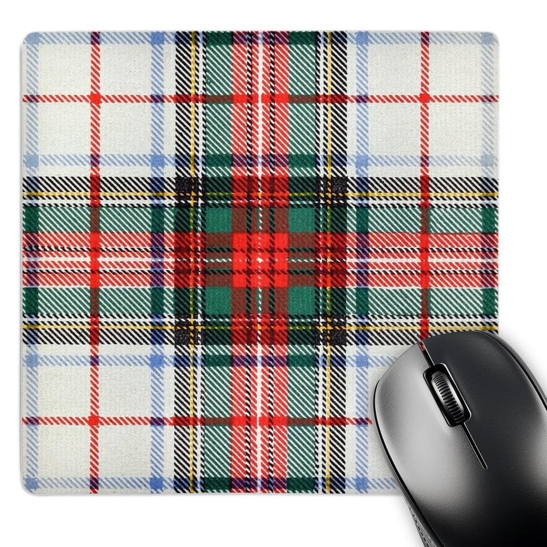 3dRose Mouse Pad Image of Stewart Clan Kilt Scottish Tartan Plaid Pattern - 8 by 8-Inches (mp_297240_1)