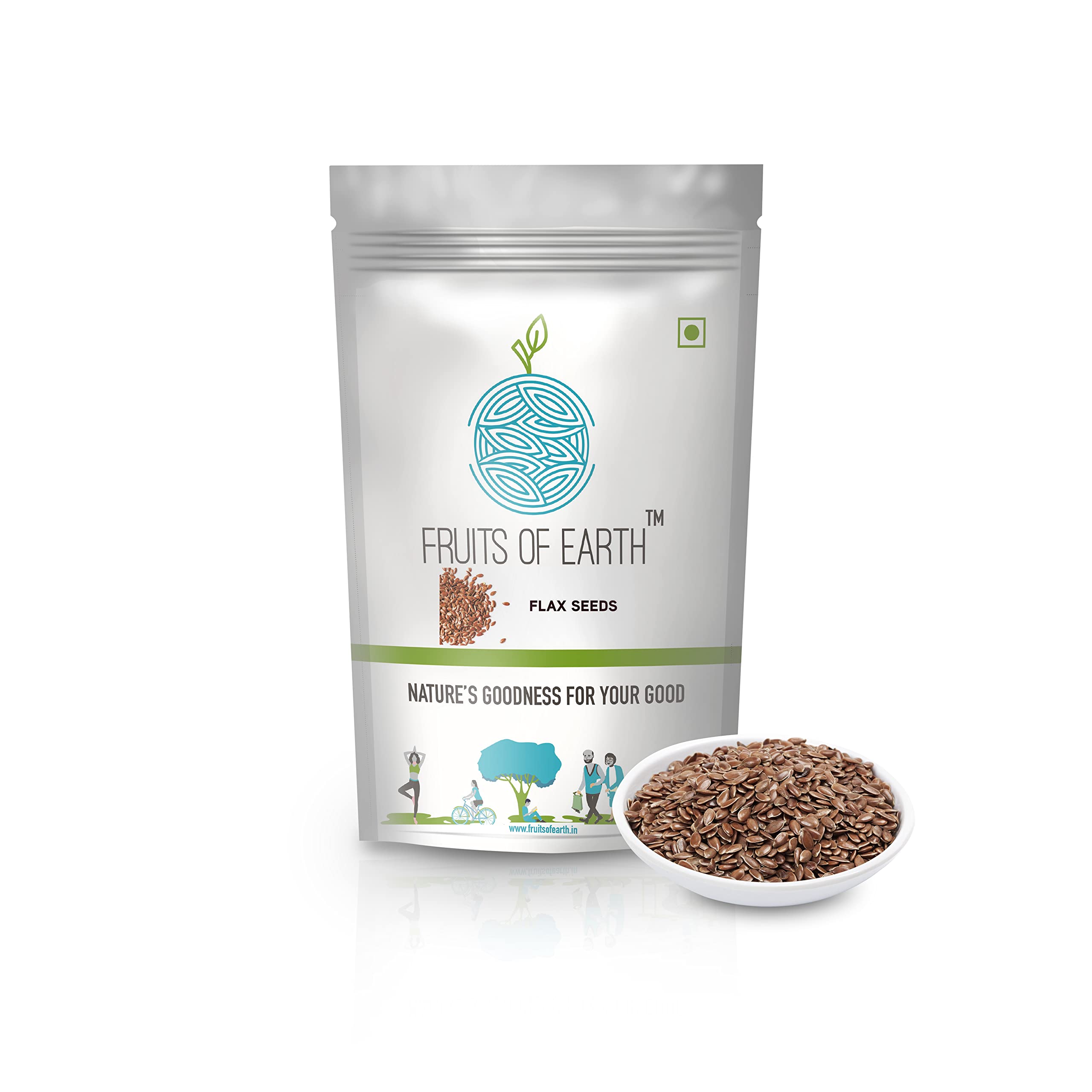 100% Natural Premium Flax Seeds (250 Grams - Pack of 1) | Supports Digestive Health & Weight Management | Rich in Omega-3s, Antioxidants, Calcium, Magnesium, and Iron, Pack of 1