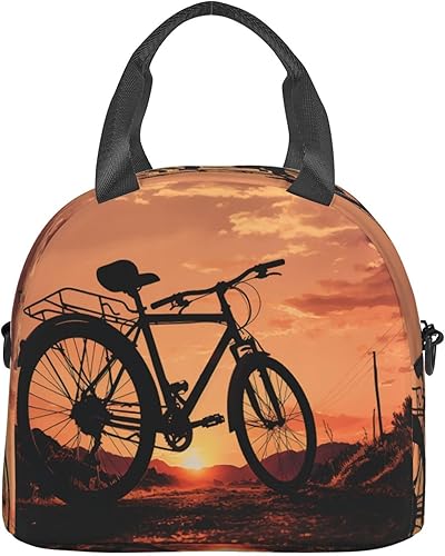Miniatura 8 de NONHAI Bolsa de almuerzo para bicicleta de carretera, lonchera aislada para mujeres y hombres, reutilizable, bolsa enfriadora para trabajo de oficina