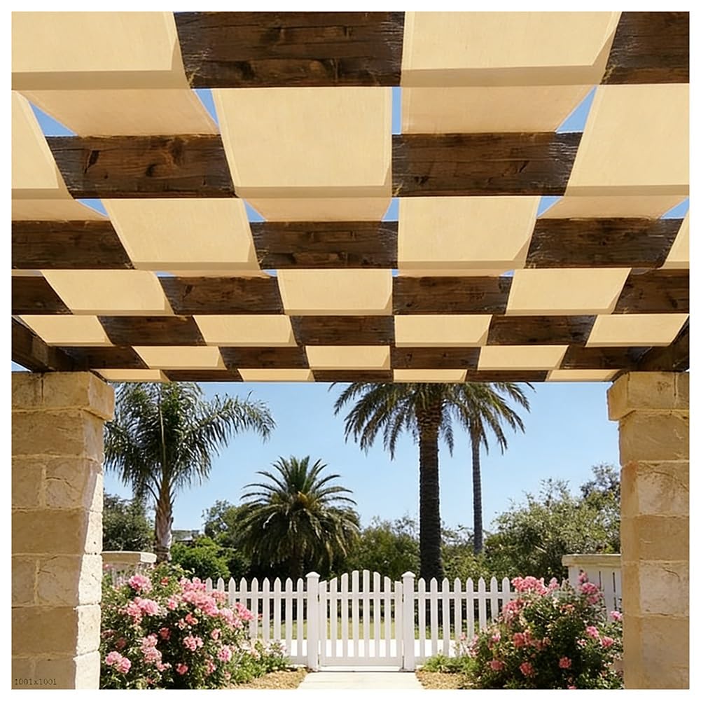Toldo rectangular de tela transpirable 0,4 x 6 m para cocheras y patios