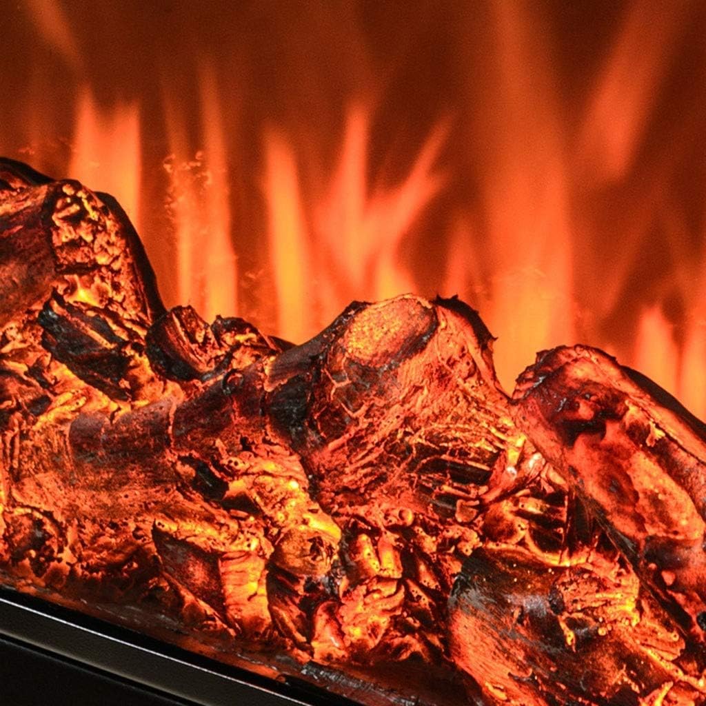 Heater Electric Fireplace - Realistic Flame Effect Furnace - Portable Electric Stove, Flame Panoramic Design