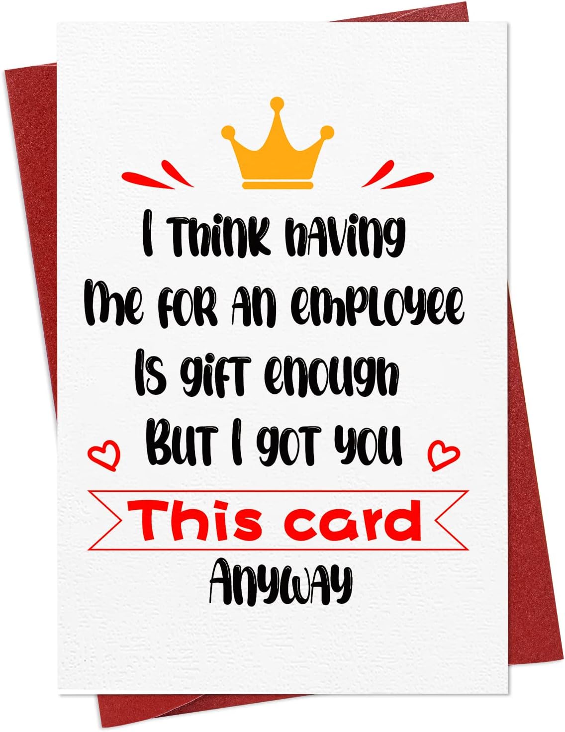 PETCEE Funny Boss's Day Card