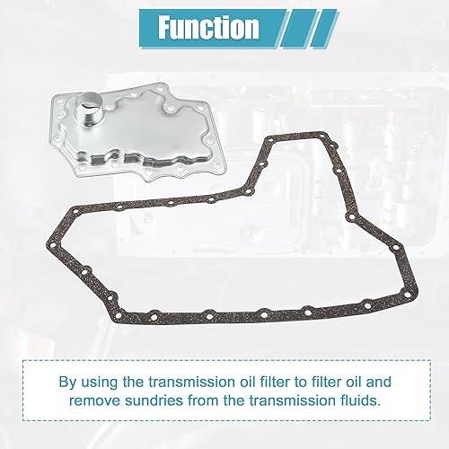 Miniatura 7 de uxcell 1 juego de repuesto de filtro de transmisión automática para NISSAN ALTIMA 2007-2008 No.F09-G28-40331728-1XD03 Metal
