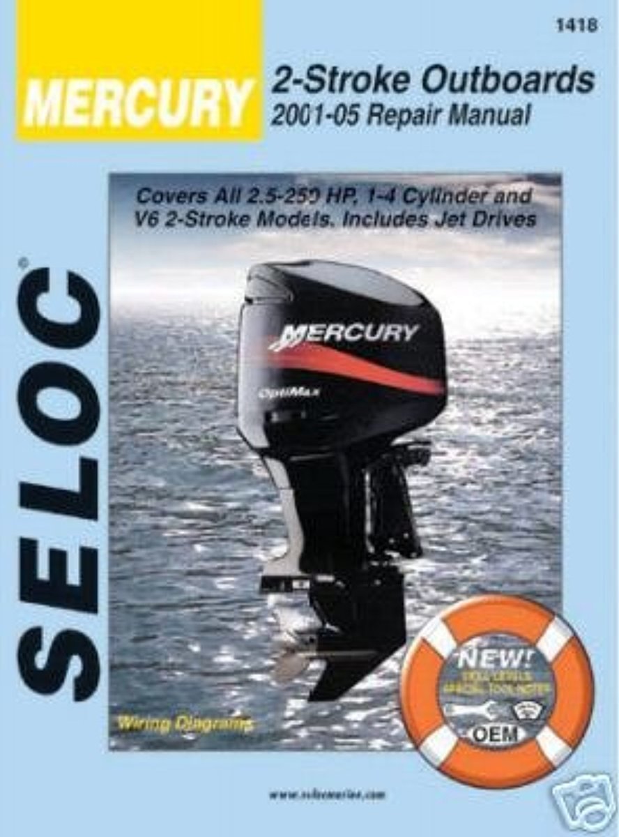 Mercury Engine Repair and Maintenance Manual, All 2 Stroke Engines, 2001 to 2009      Apparel