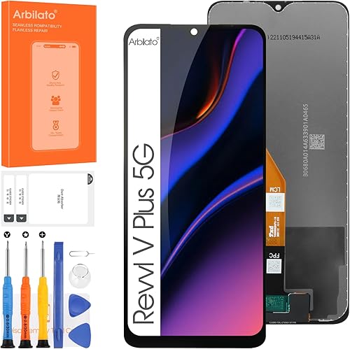 Pantalla para T-Mobile Revvl V Plus 5G Reemplazo de pantalla para Revvl V+5G Pantalla LCD WTRVL5G Pantalla táctil Digitalizador Asamblea Piezas de