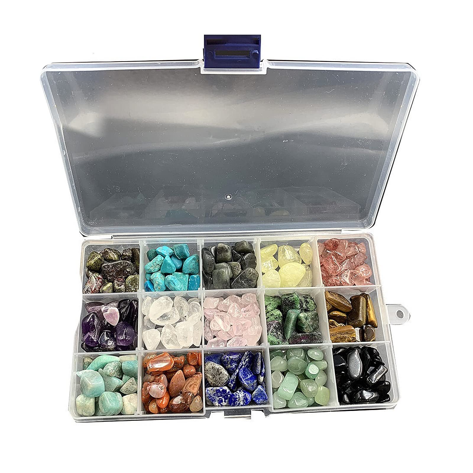 LQYXGS Crystal Stone Home Decor Fifteen Kinds Natural Crystal And Stone Quartz Rock Mineral Specimen