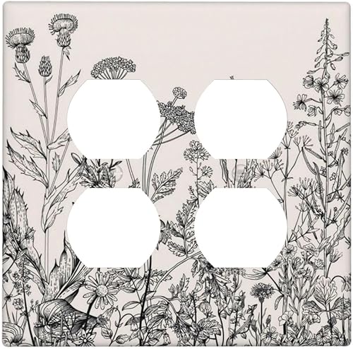 Miniatura 102 de Cubierta de Interruptor de Luz de Palanca de 1 Gang con Estampado de Bosque de Pinos Rústico Campestre, Cabaña Lodge Granero Bosque Forestal de