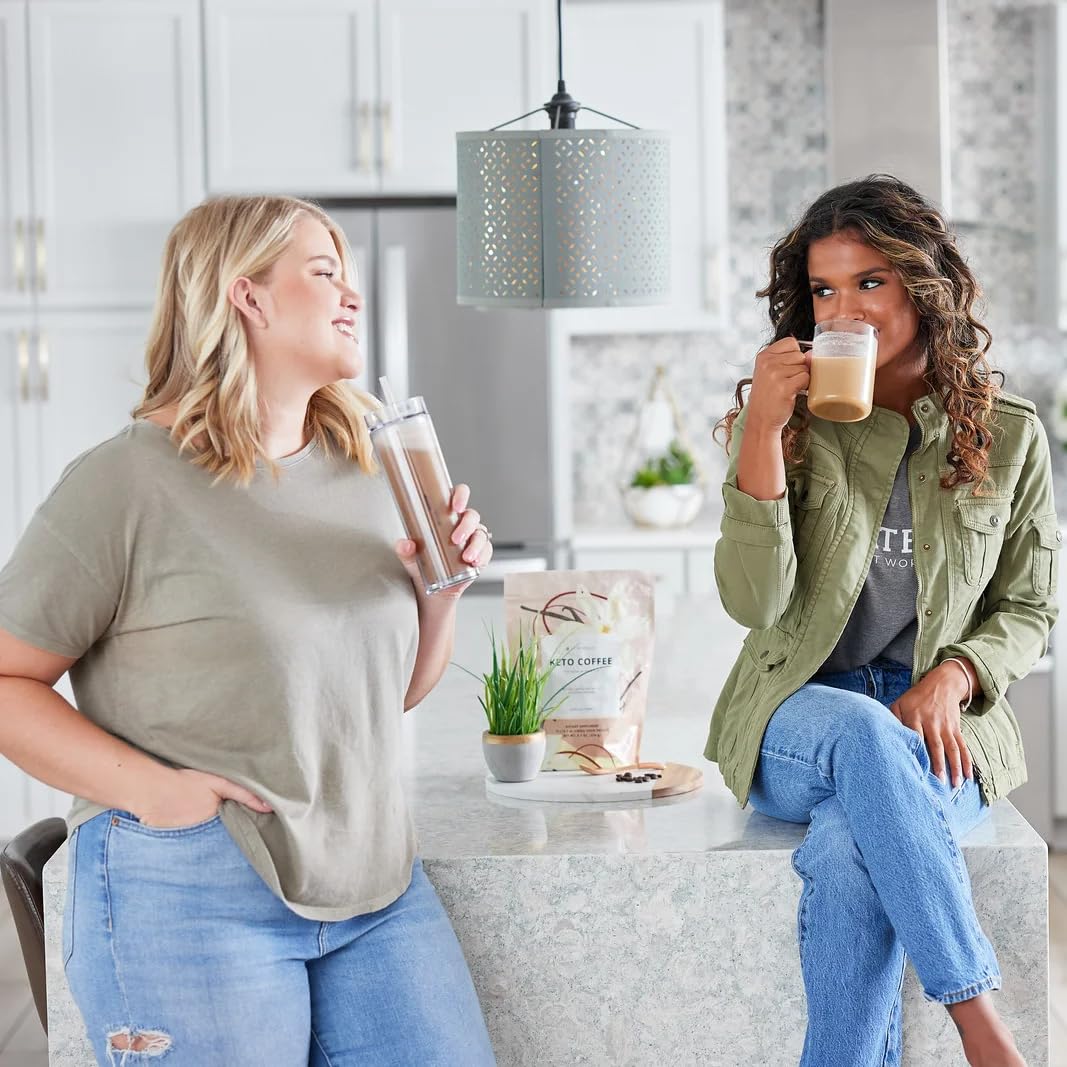 itworks ケトコーヒー It Works Keto Coffee, 15 Servings, Low Carb Coffee, MCTs, Grass