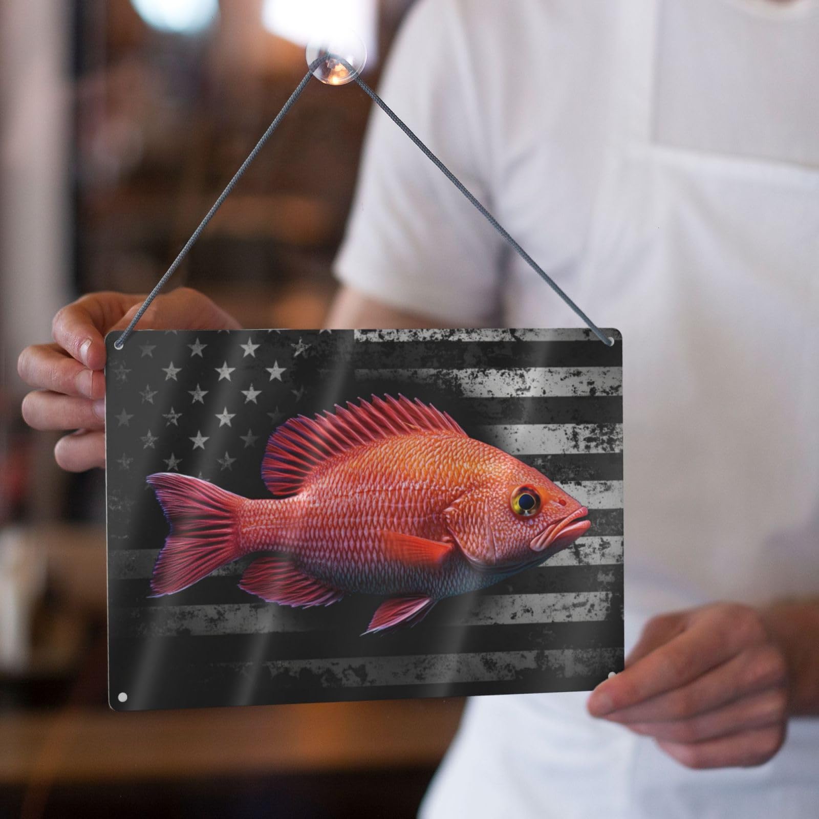 Amazon.com : Red Snapper Vintage Metal Tin Sign 12x8 In – Wall Art