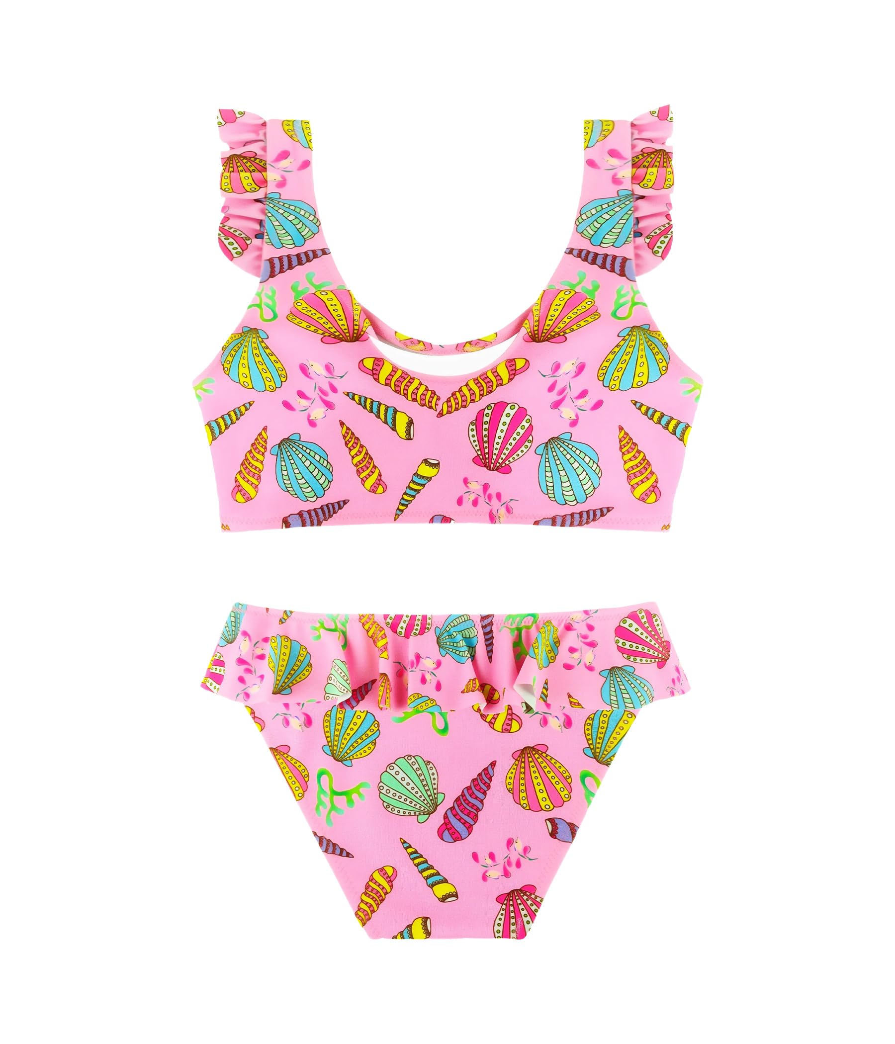Traje de Baño para Niñas Conjunto de Bikini de Dos Piezas Sets Tankini Traje de Baño para Niñas 2-14 Años