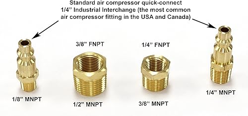 Miniatura 6 de Enchufe de estilo industrial a accesorios NPT macho | Adaptadores para preparar para el invierno, el preventor de reflujo de reflujo y el