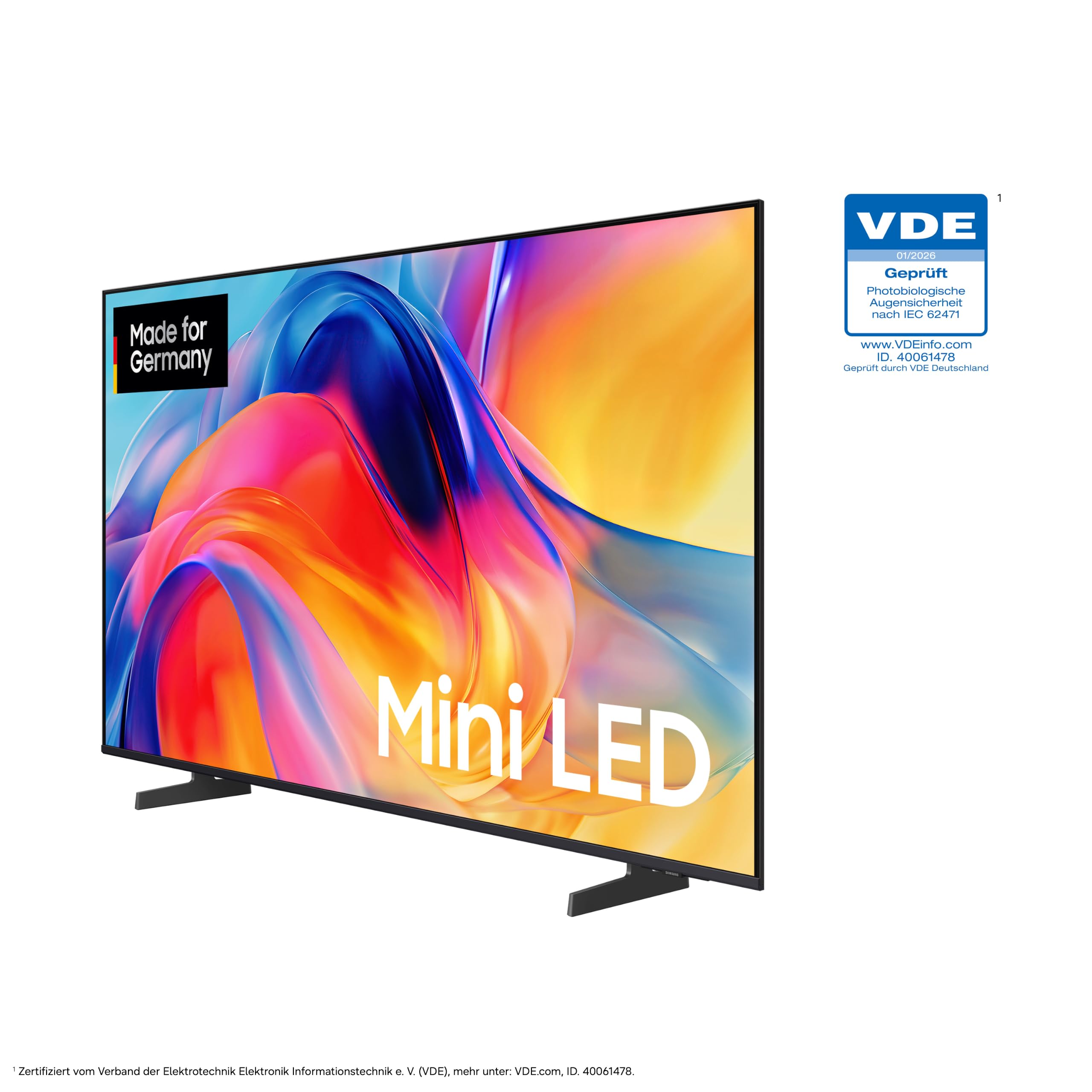 Samsung Mini LED M70H 4K 43 Zoll (108 cm), UHD Fernseher, Mini LED HDR für beeindruckende Details, Motion Xcelerator 144Hz, Dynamik Sound Pack, AI Companion für Fragen, kostenlos 900 Sender, Smart TV