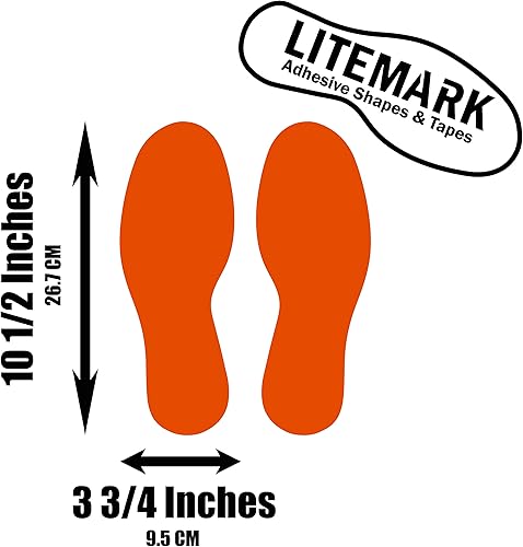 Vista 89 de LiteMark Calcomanías de vinilo duraderas con acabado brillante, tamaño mediano de 9 pulgadas, ideal para suelos, techos, paredes y la mayoría