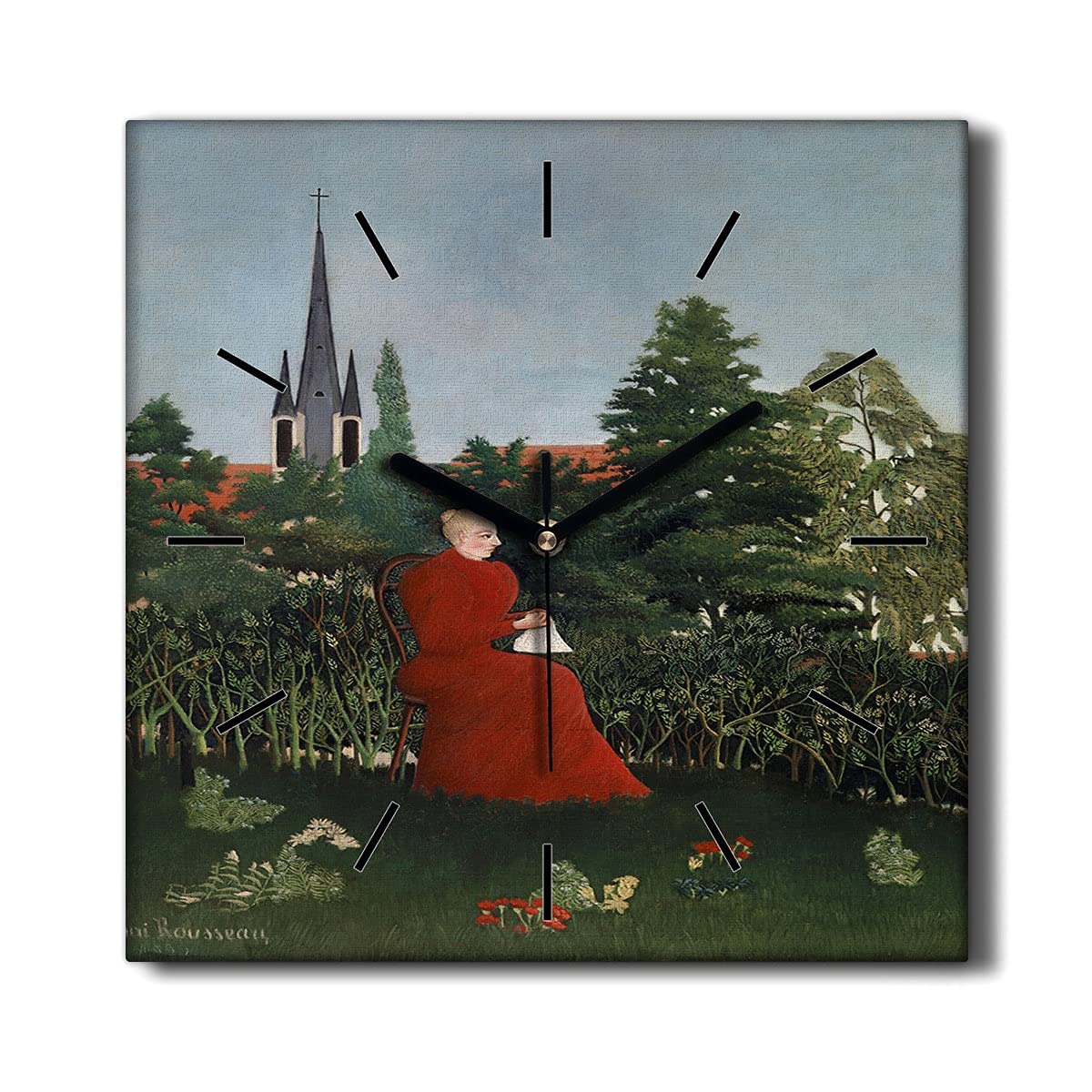 Horloge sur Toile pour rompre le silence stressant du tic-tac salon