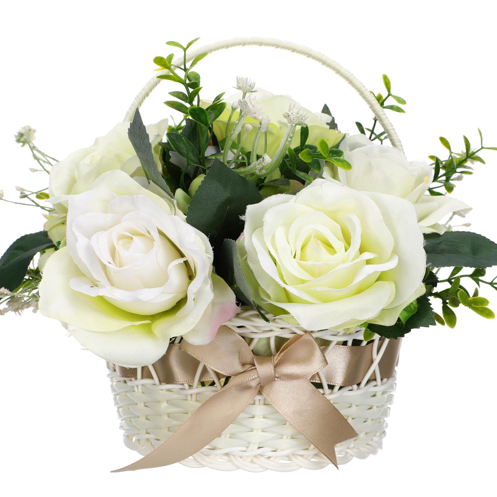 Panier de mariage fait main en rotin synthétique haut de gamme