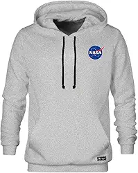 Blusão Moletom Canguru Nasa Masculino e Feminino Personalizado com Capuz e Bolso
