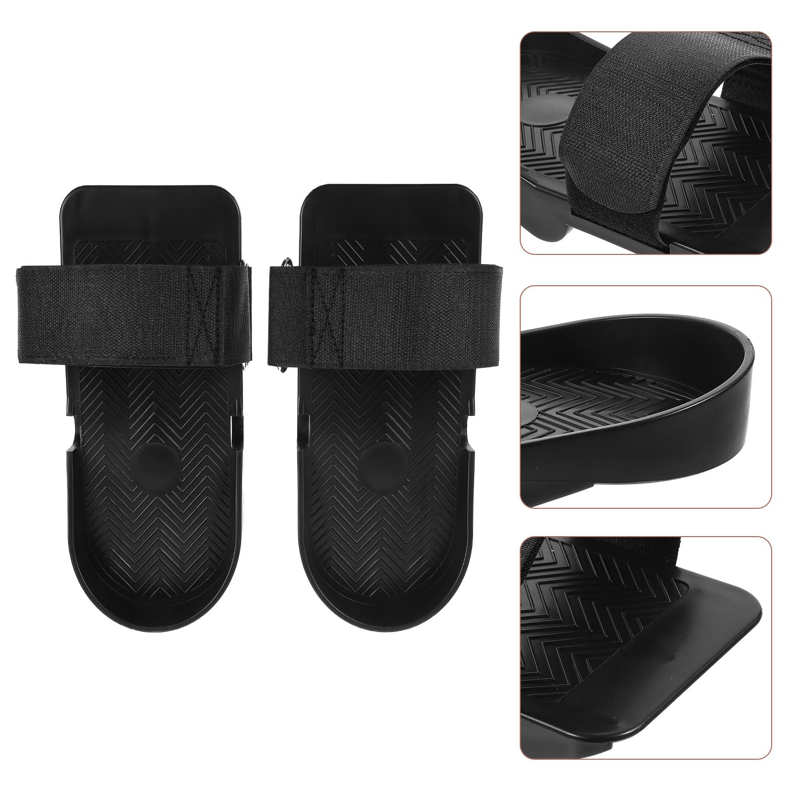 Pedale für Rudermaschine 1 Paar Anti Rutsch Ersatzteile aus Robustem Material Geeignet für Indoor Fitness und Muskelaufbau