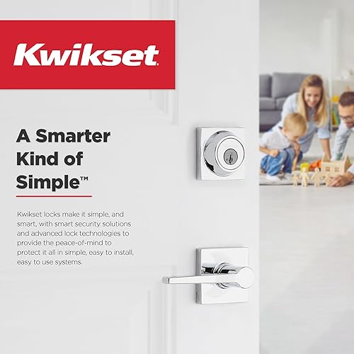 Miniatura 8 de Kwikset Henley - Manija de puerta de paso interior, manija para puertas de armario y pasillo, manija reversible sin bloqueo, color negro mate, con