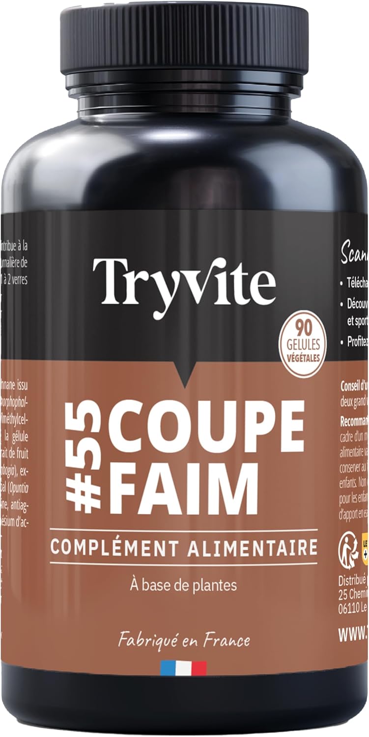 Coupe Faim | Perte De Poids Rapide et Efficace | Coupe Faim Puissant et Efficace | Minceur Perte de Poids Rapidement | TRYVITE | 90 Gelules - Amazon product rated Grade A