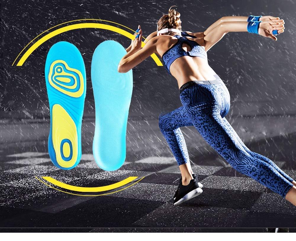 Silicone Gel Orthotic Insoles for Shoes Unisex Shock Absorption Shoe Inserts Pad Care for Heel Foot Plantar Fasciitis (Size : 275mm) (275mm)