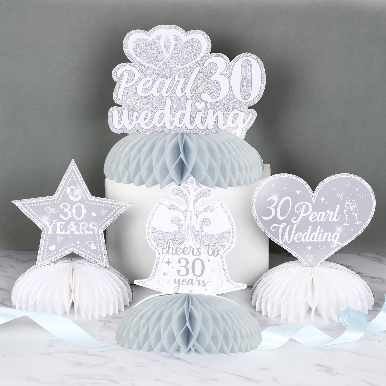 Cheers To 60 Years Aazon.co: 9Pcs Happy 60th Diaond Wedding Anniversary  Honeycob Centerpieces Decorations 60th Wedding Anniversary Gifts, image size:1600x1600