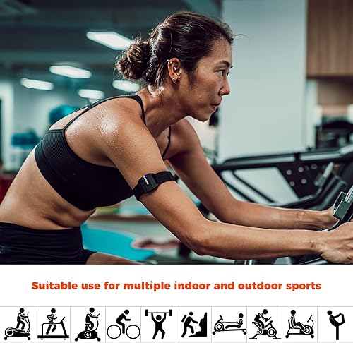 Miniatura 6 de COOSPO - Monitor de frecuencia cardíaca, Bluetooth ANT+ HR sensor óptico para deporte, doble banda recargable IP67 HRM, compatible con Peloton,